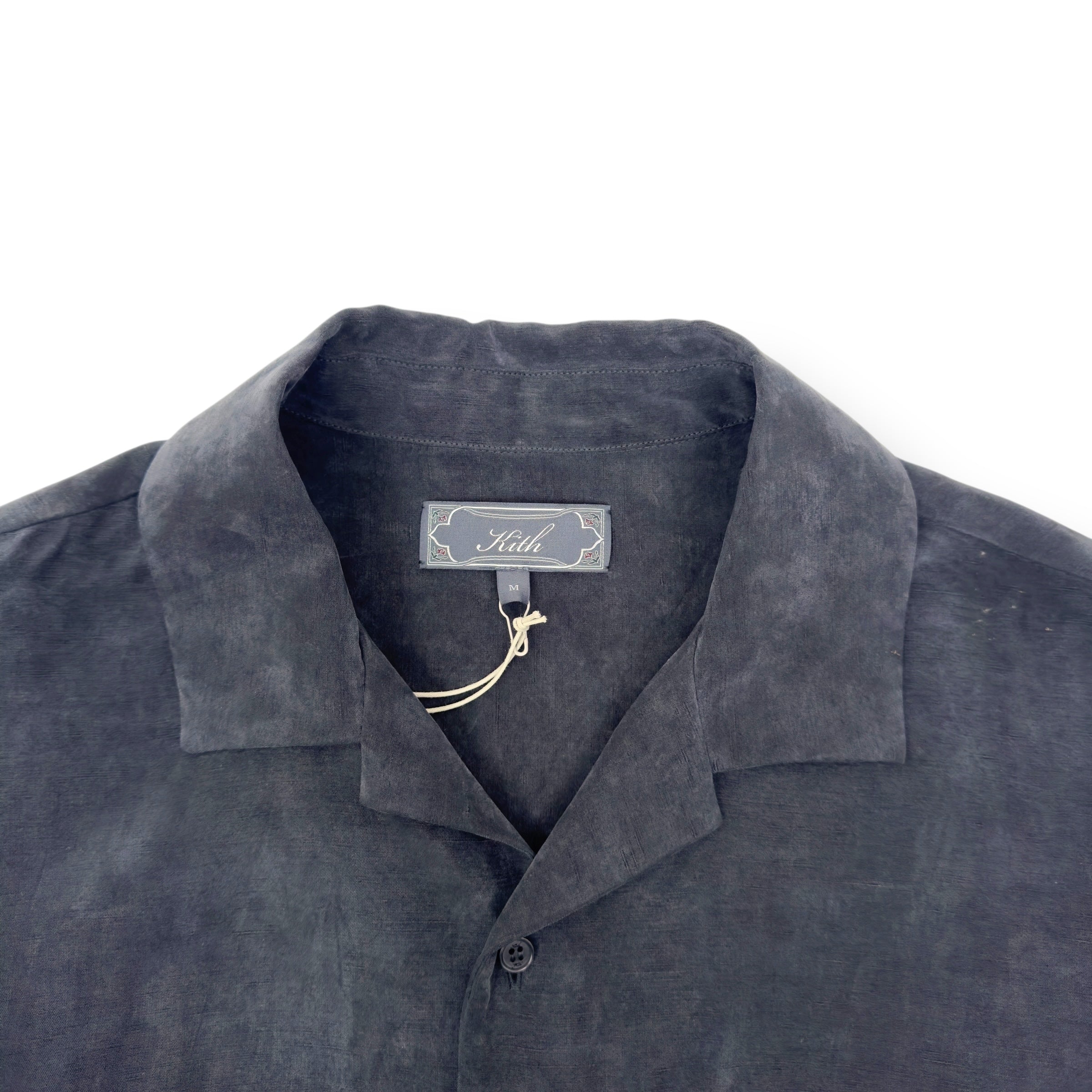 KITH ADONIS CAMP COLLAR SHIRT BLACK M
