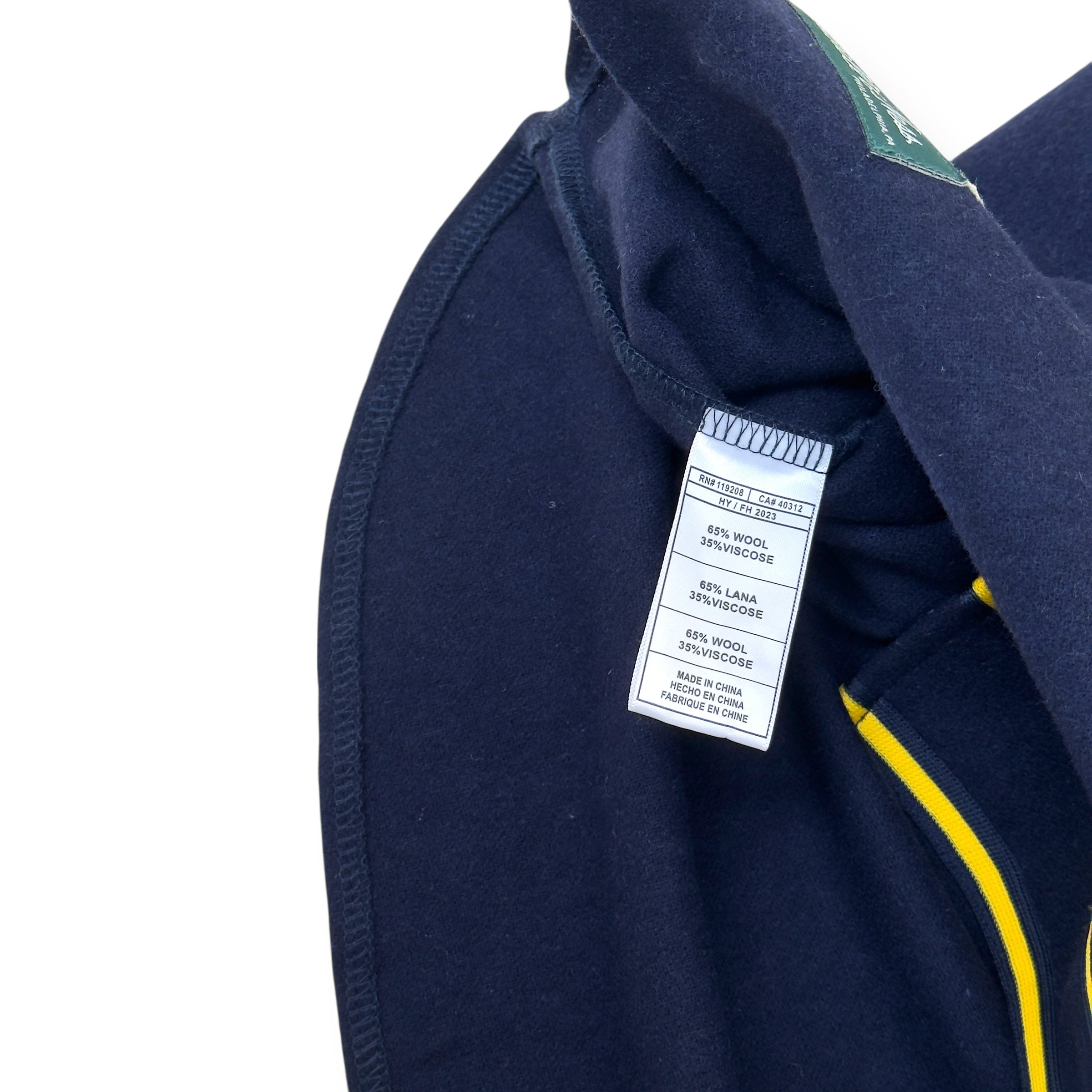 AIMÈ LEON DORE X MITCHELL & NESS TEAM BASEBALL JERSEY NAVY / YELLOW XL