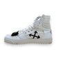 OFF-WHITE OFF-COURT LEATHER HIGH TOP SNEAKER WHITE UK9