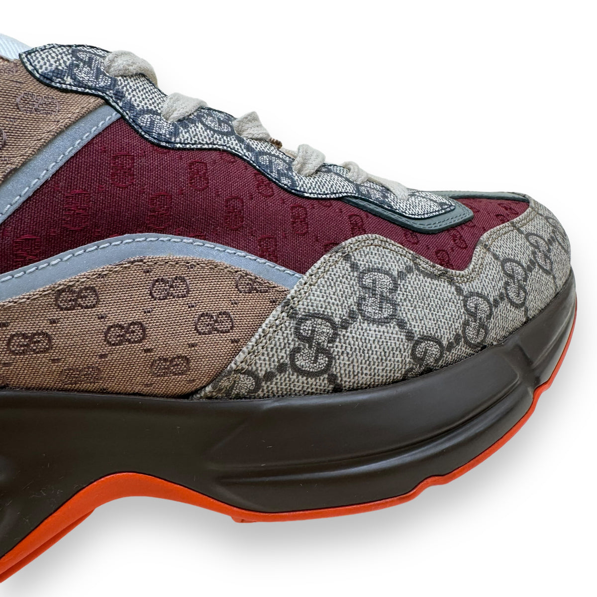 GUCCI RHYTON GG SUPREME SNEAKER BEIGE / ORANGE UK8.5