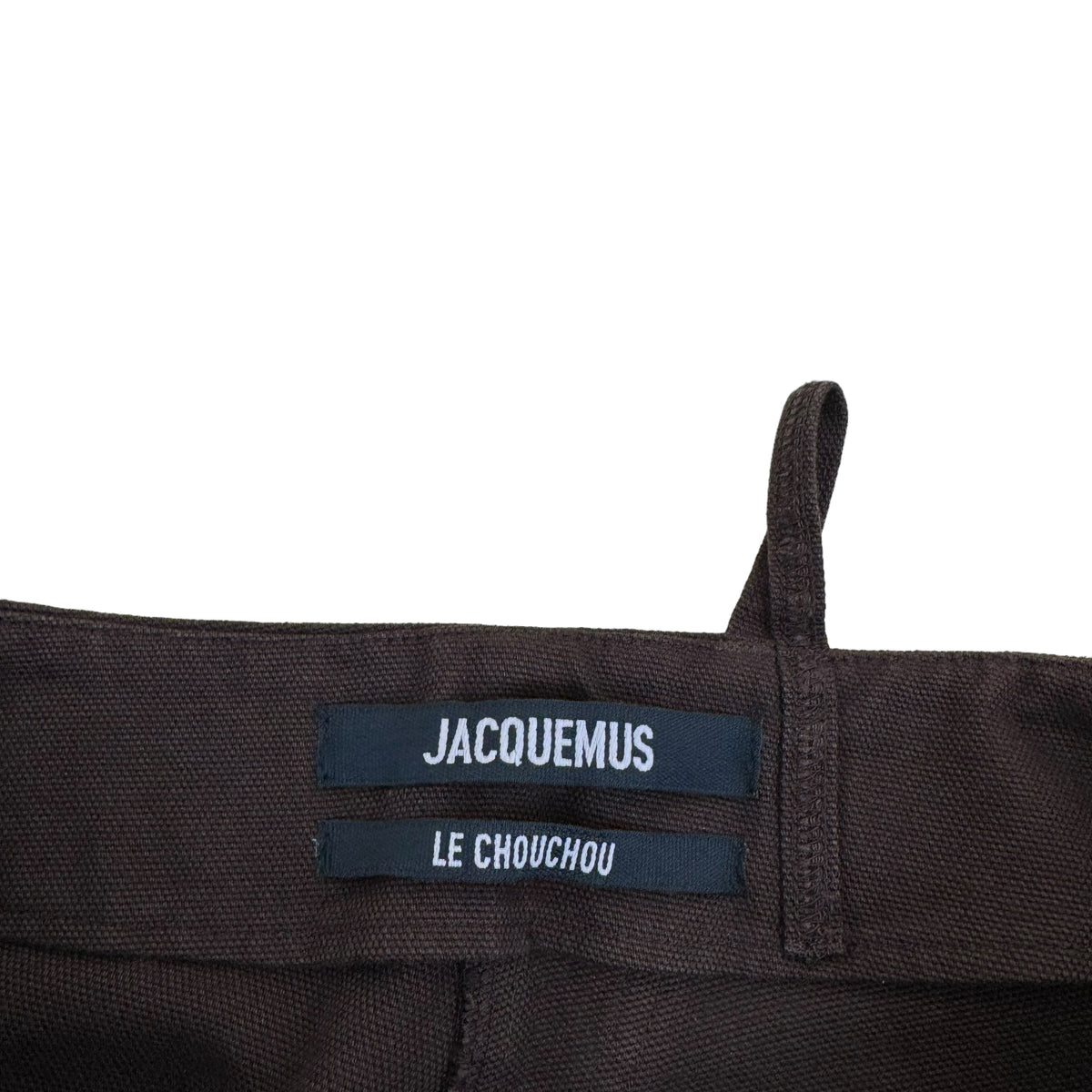 JACQUEMUS LE CARGO CROISSANT COTTON-CANVAS TROUSERS BROWN L