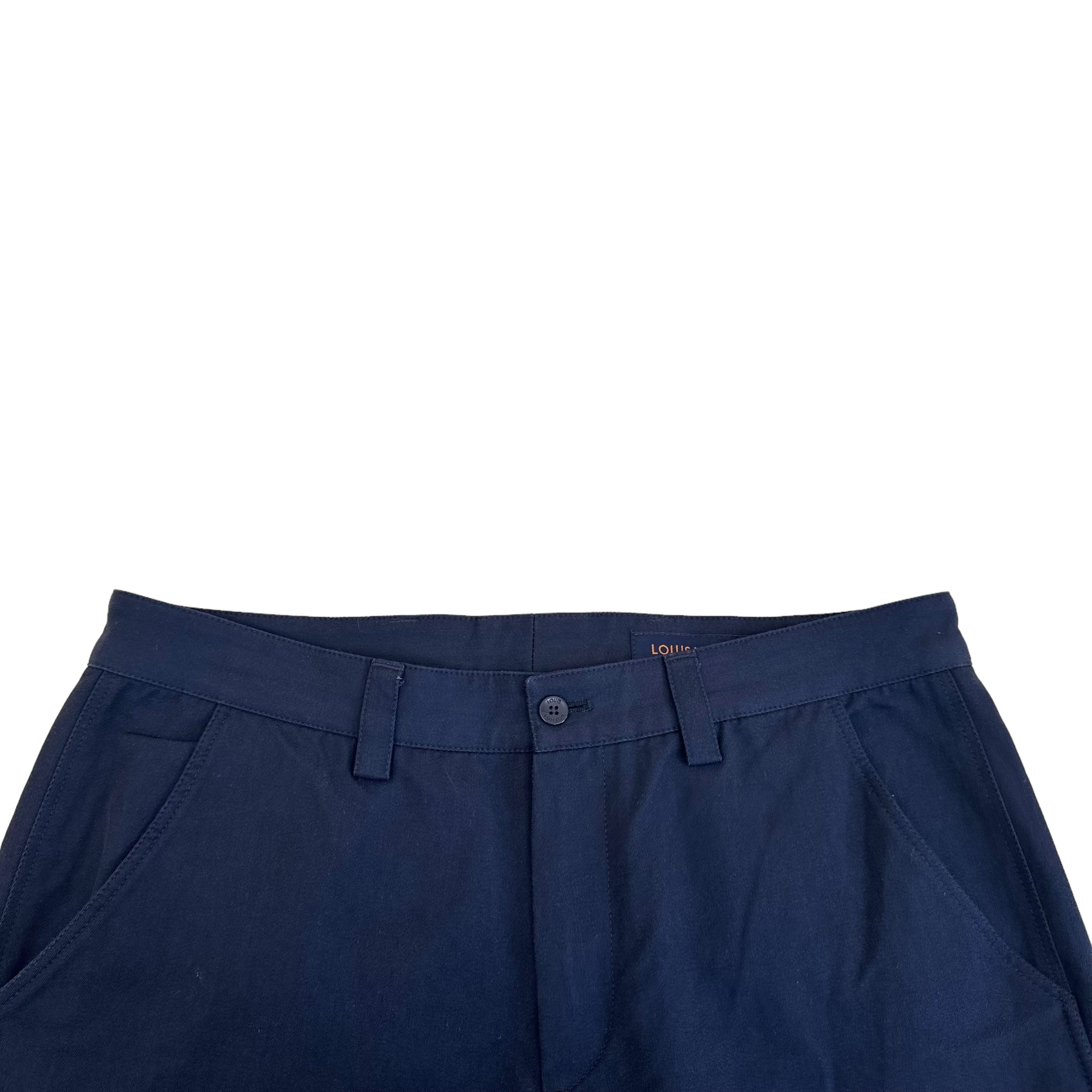 LOUIS VUITTON LVSE PANELLED CARGO PANTS NAVY L