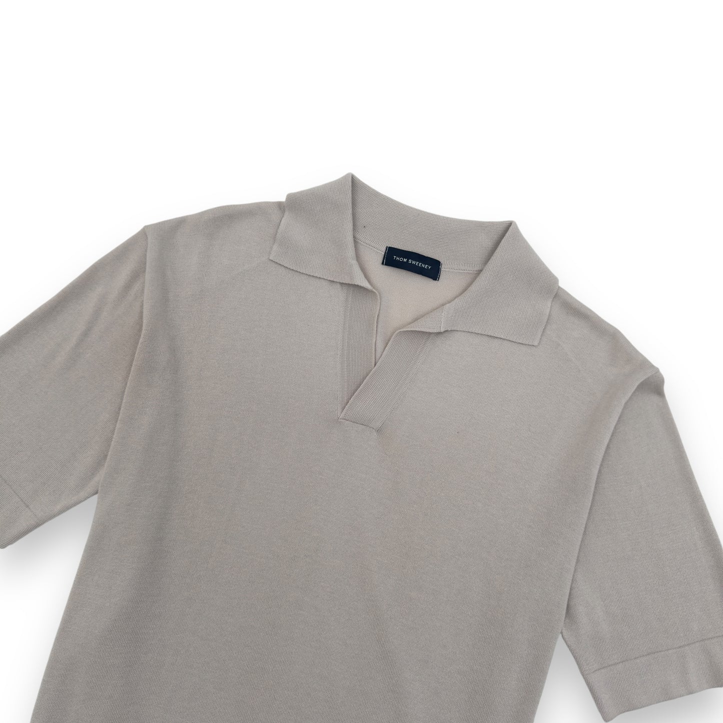 THOM SWEENEY COTTON POLO SHIRT NATURAL M