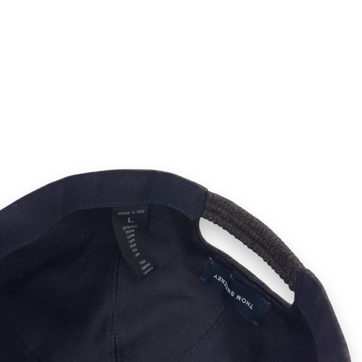 THOM SWEENEY WOOL / CASHMERE CAP DARK BROWN L