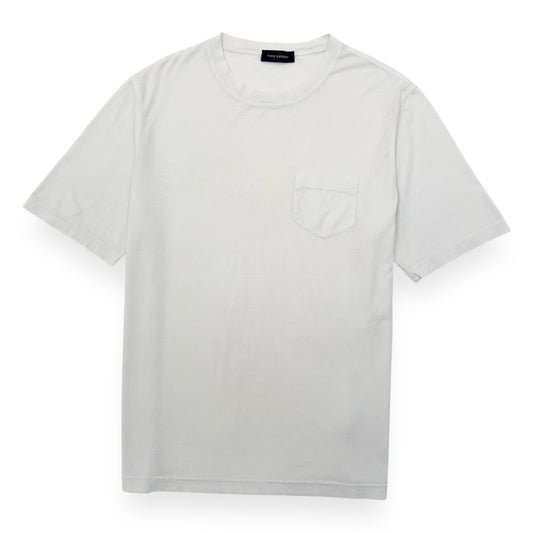 THOM SWEENEY COTTON POCKET T-SHIRT WHITE L