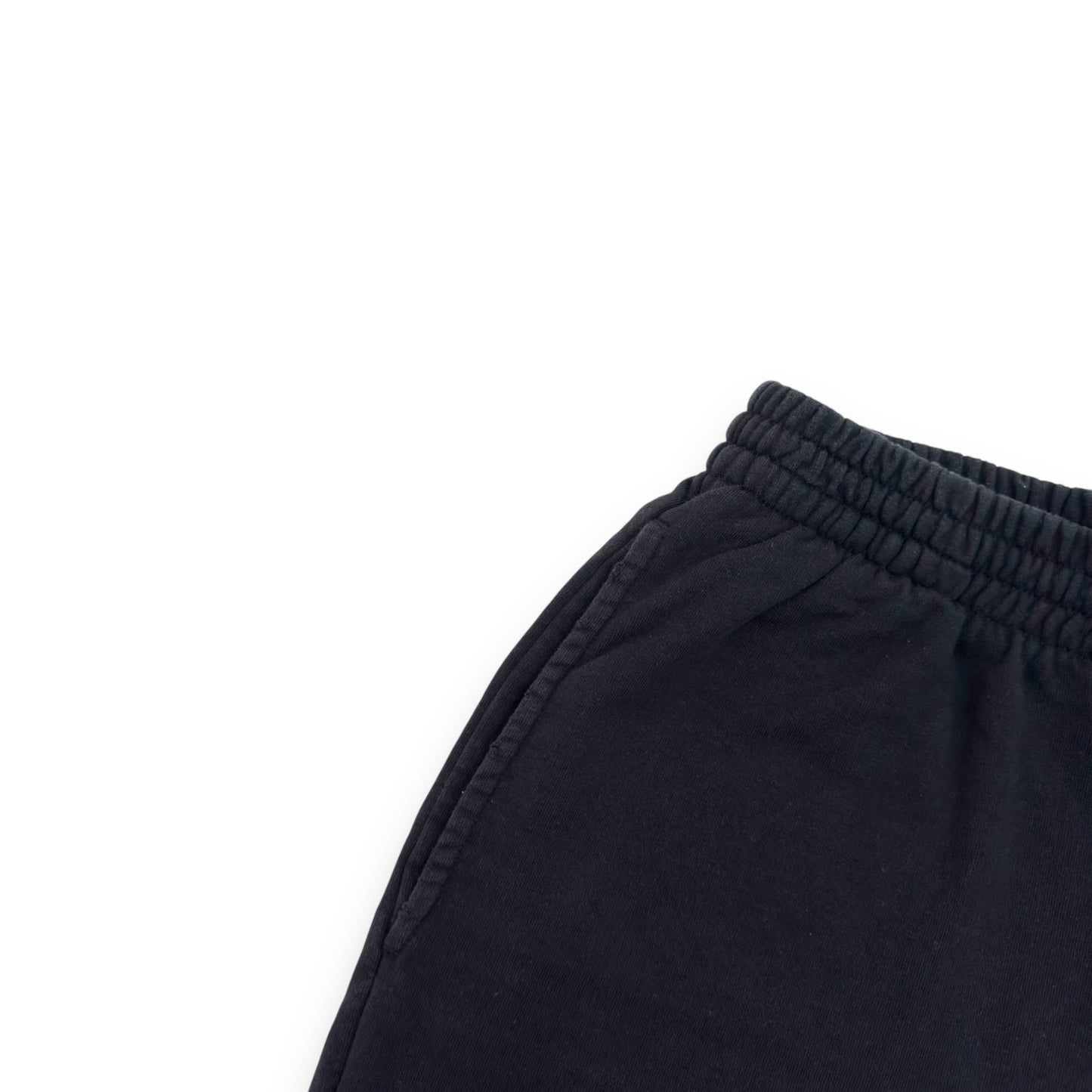 BALENCIAGA DISTRESSED BB SHORTS BLACK M