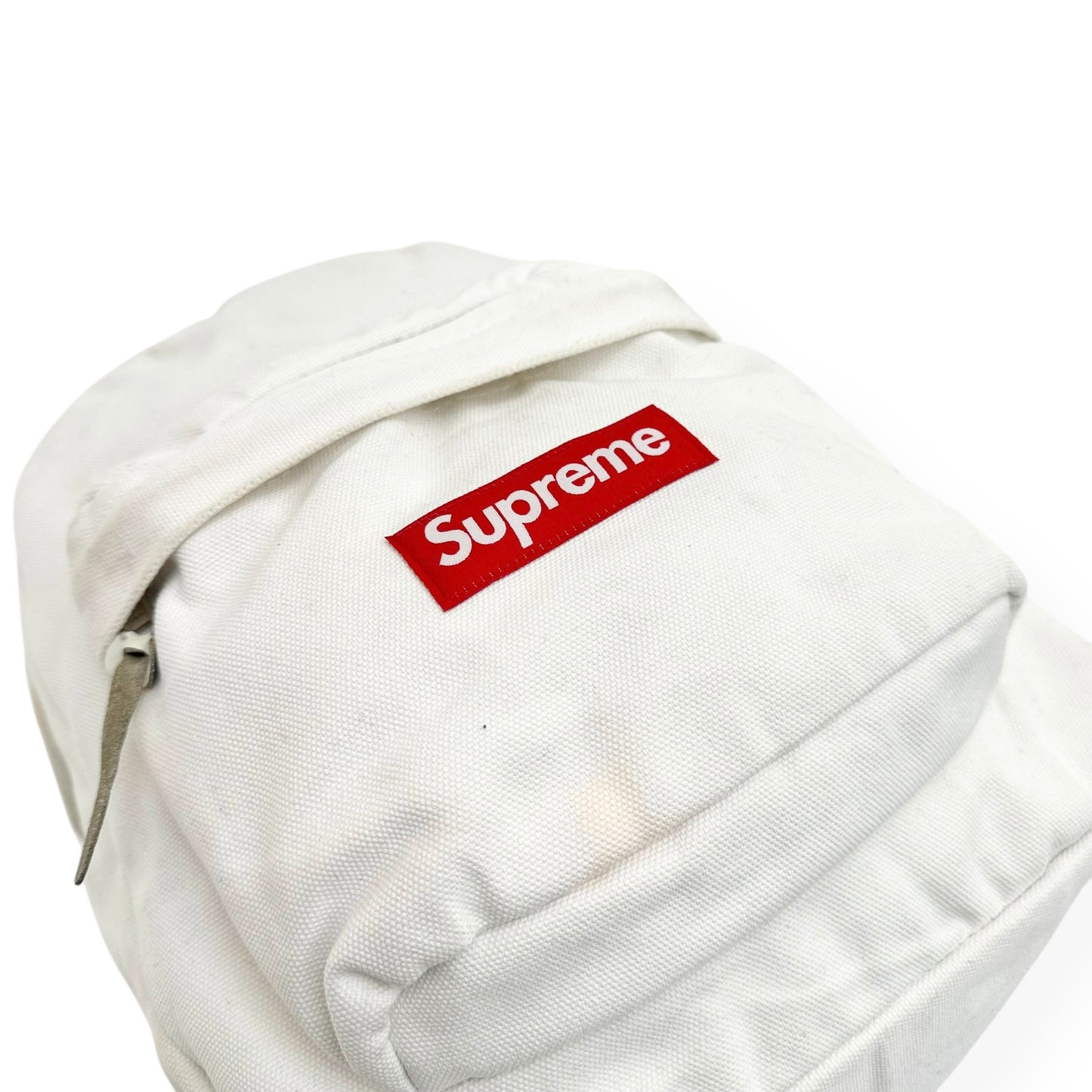 SUPREME CANVAS BACKBACK WHITE / RED FW20 O/S