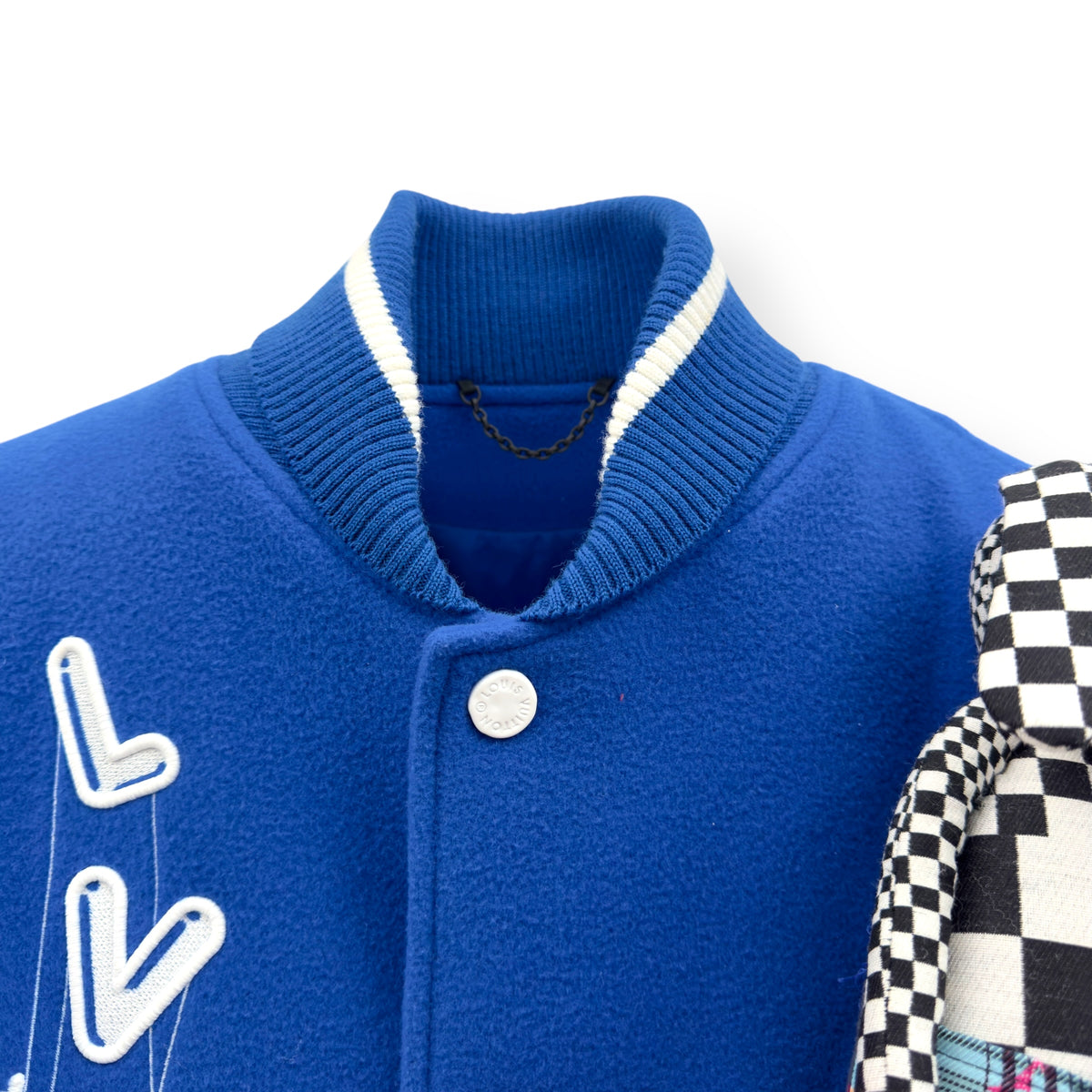 LOUIS VUITTON PUPPET VARSITY JACKET BLUE / WHITE 48 / S
