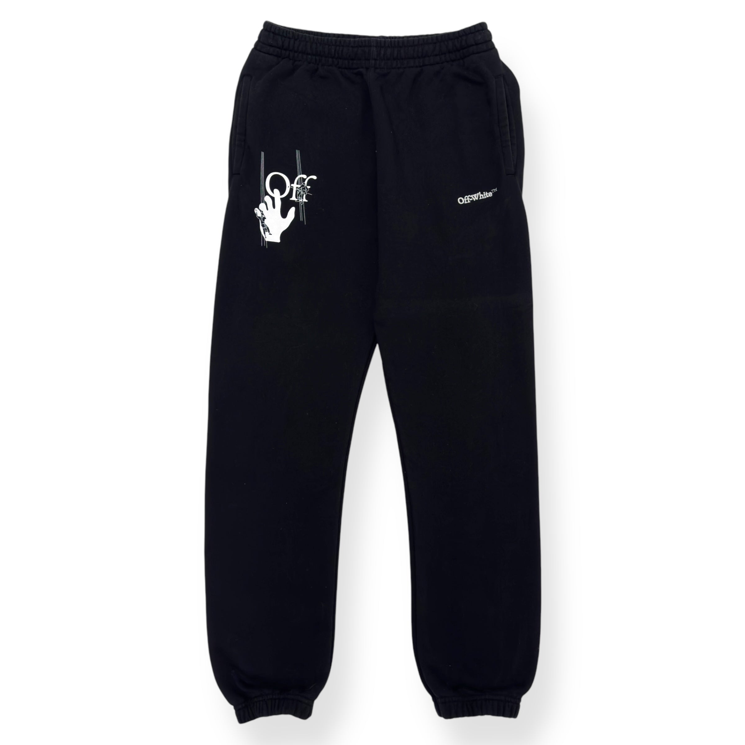 OFF-WHITE SWEATPANTS BLACK / WHITE S