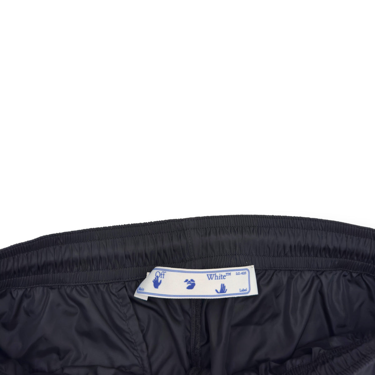 OFF-WHITE DIAG OUTLINE TRACK PANTS BLACK / GREEN M