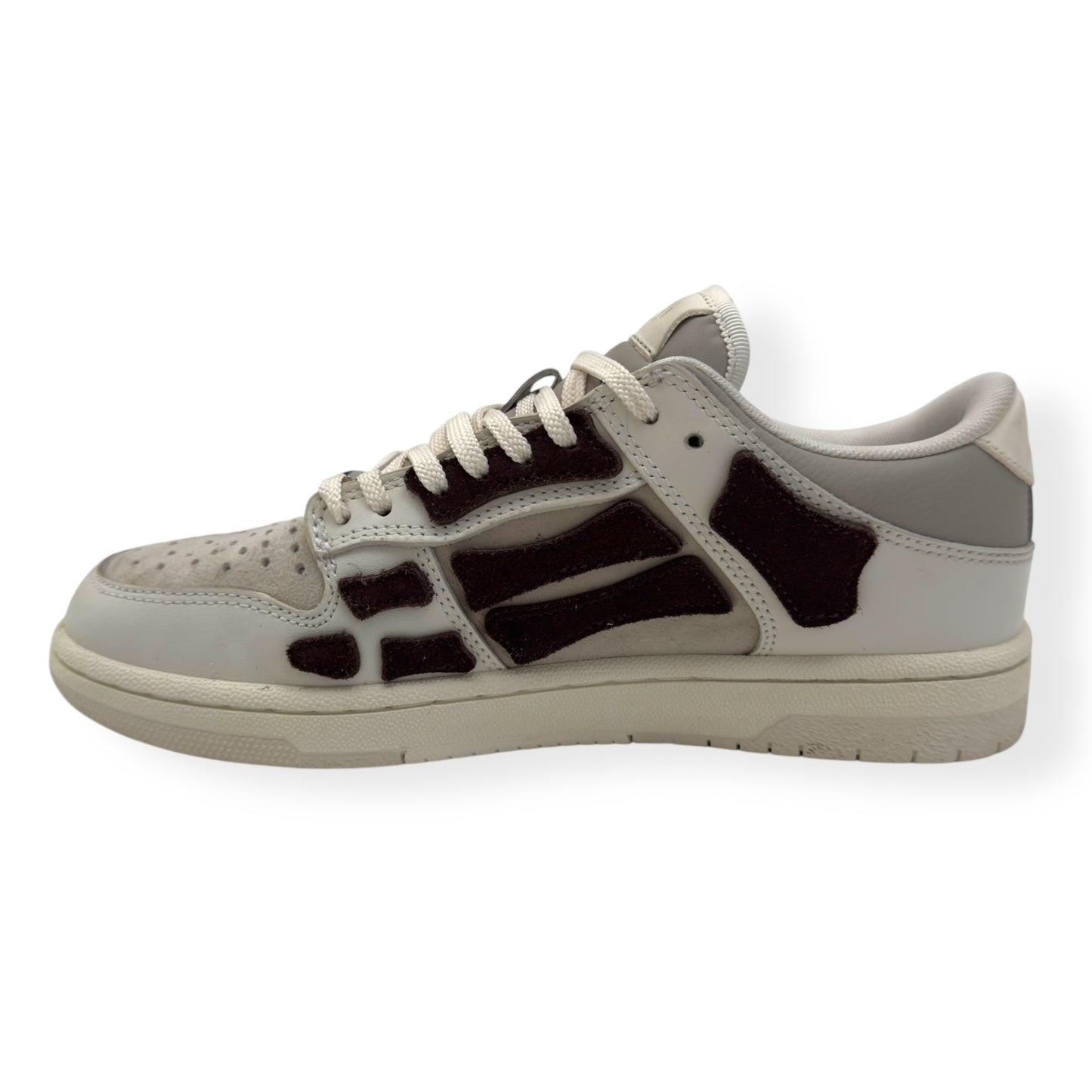 AMIRI WOMENS SKEL TOP SNEAKER BIRCH BROWN UK5