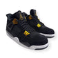 AIR JORDAN 4 RETRO GS SNEAKER ROYALTY BLACK / GOLD UK9.5