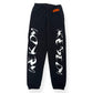 HERON PRESTON ABSTRACT LOGO SWEATPANTS BLACK / WHITE M