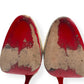 CHRISTIAN LOUBOUTIN 140MM ROCCIA WATER SNAKE BIANCA PUMPS 36 / UK3