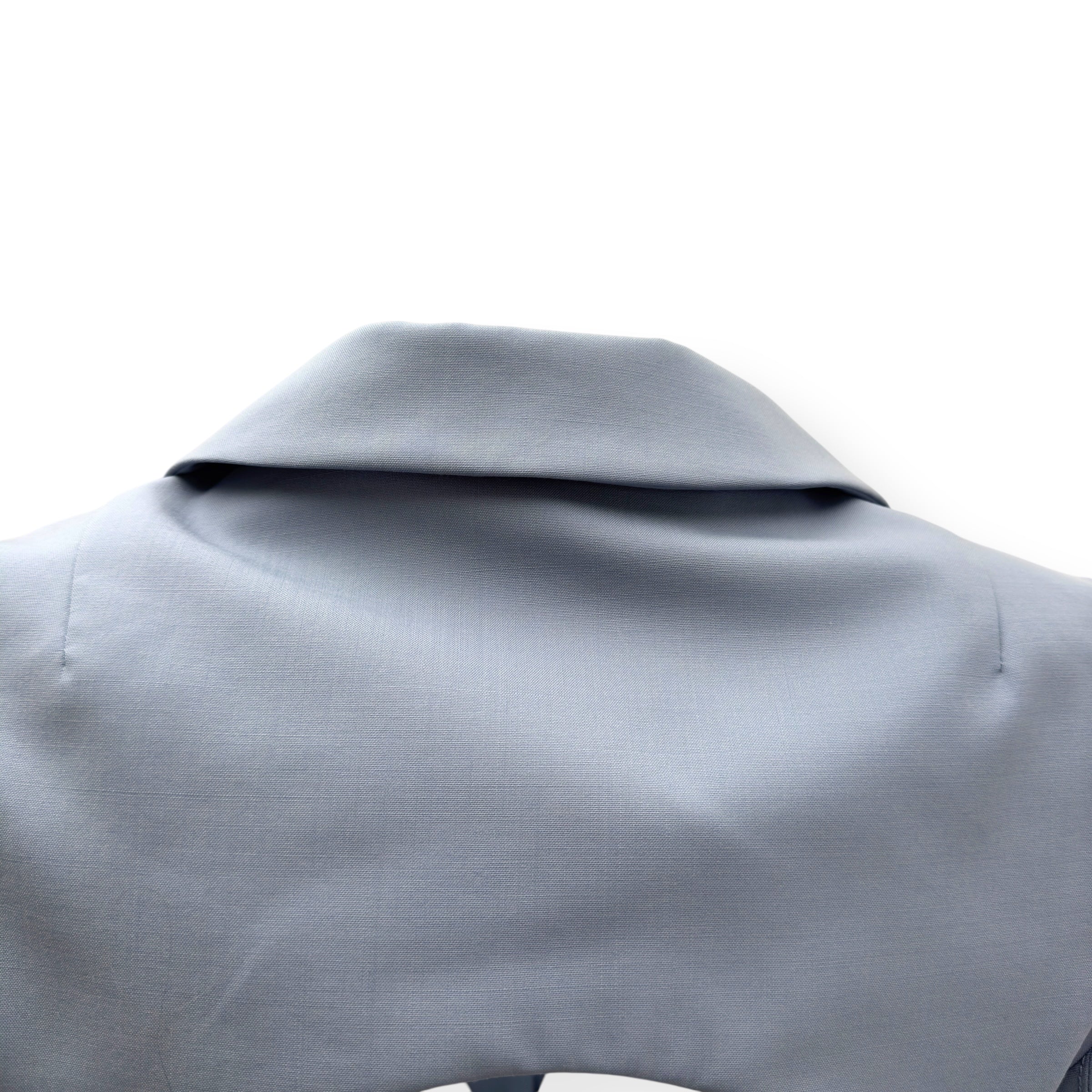 JACQUEMUS LE SPLASH MELO CUT-OUT STRETCH-WOOL SUIT BLUE 36 / XS