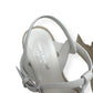 SAINT LAURENT TRIBUTE ESPADRILLE SMOOTH LEATHER  WEDGE WHITE 38 / UK5