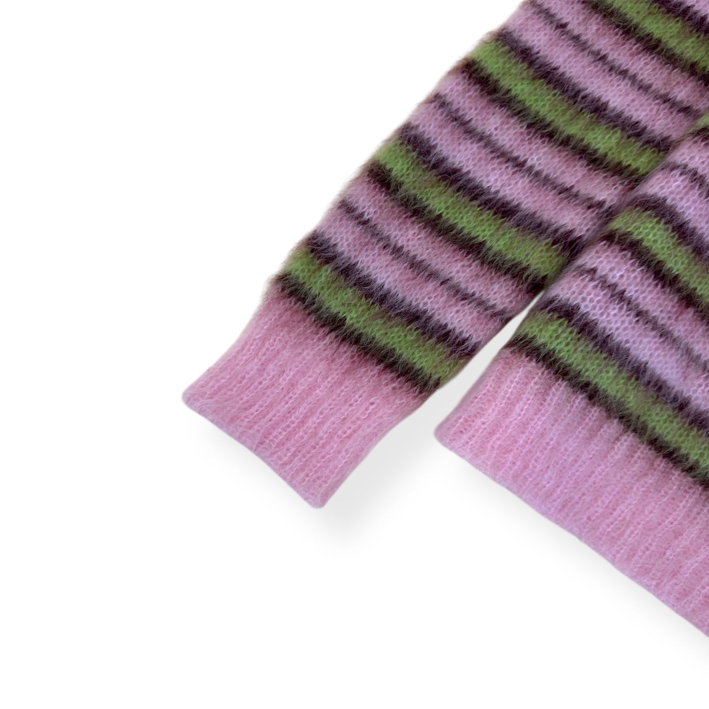 MARNI MOHAIR LONG SLEEVE SWEATER PINK / GREEN 52 / XL