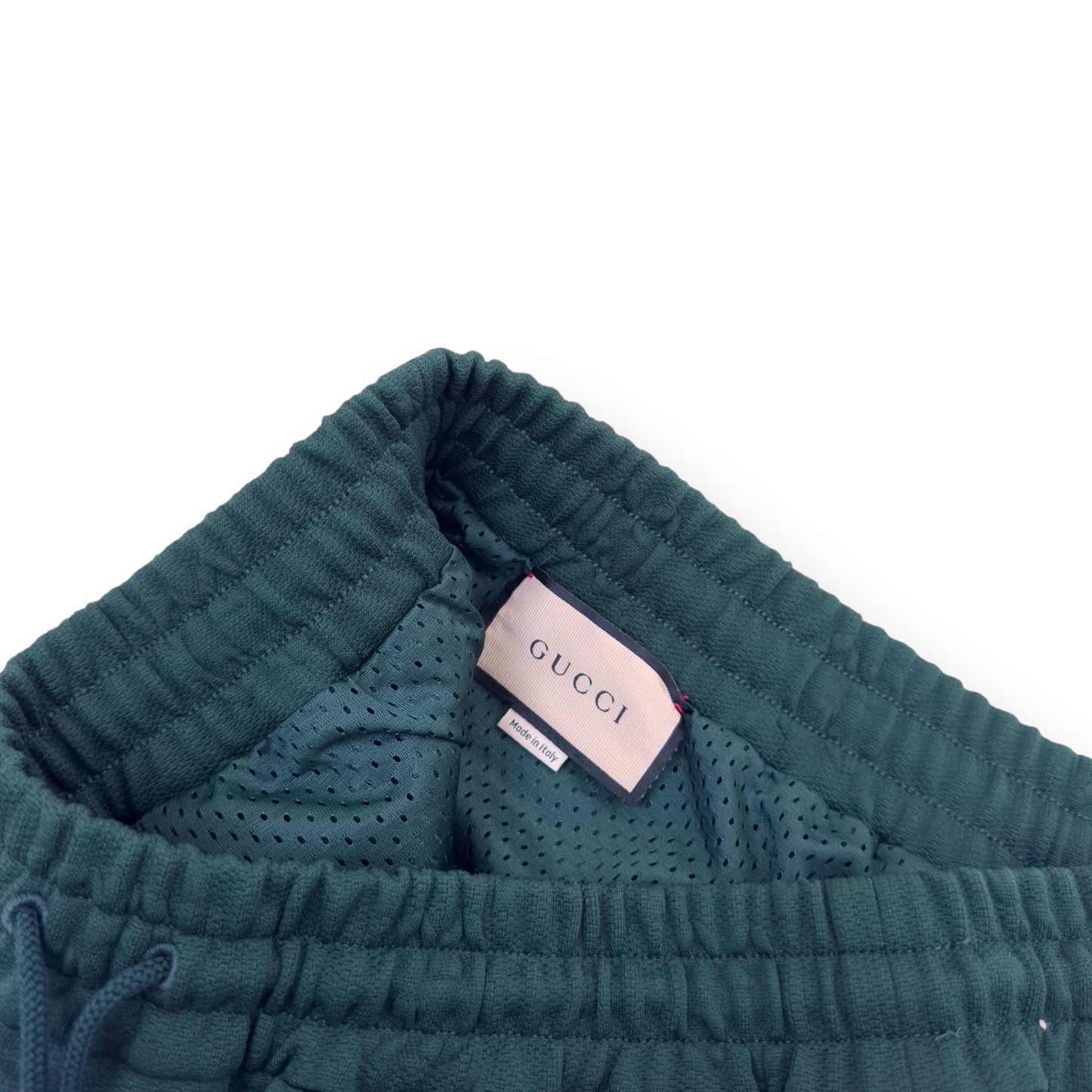 GUCCI GG JACQUARD JERSEY SHORTS FOREST GREEN M