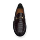 BLACKSTOCK & WEBER THE MASON HORSE BIT LOAFER WALNUT CROC  US6 / UK5