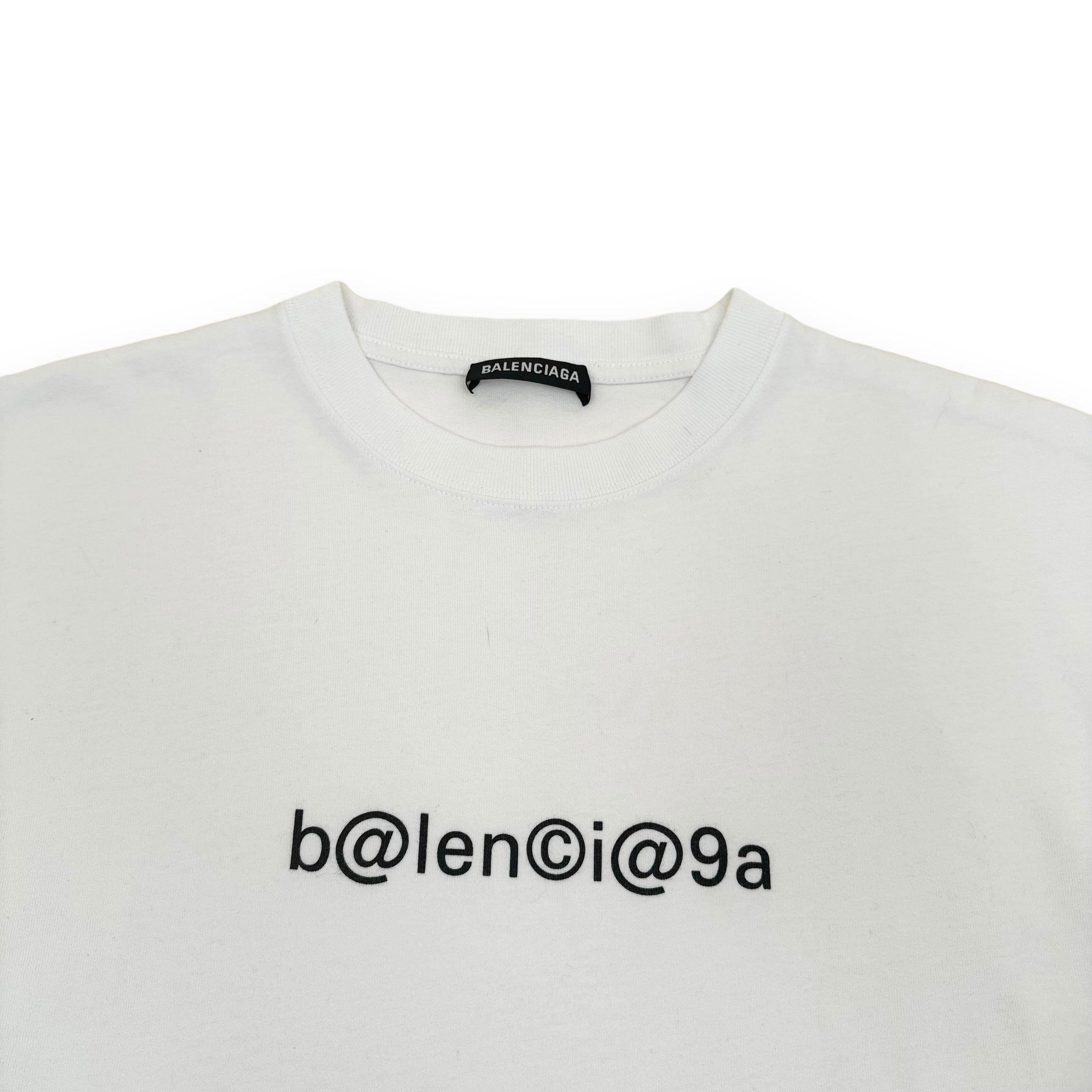 BALENCIAGA SYMBOLIC LOGO T-SHIRT WHITE M