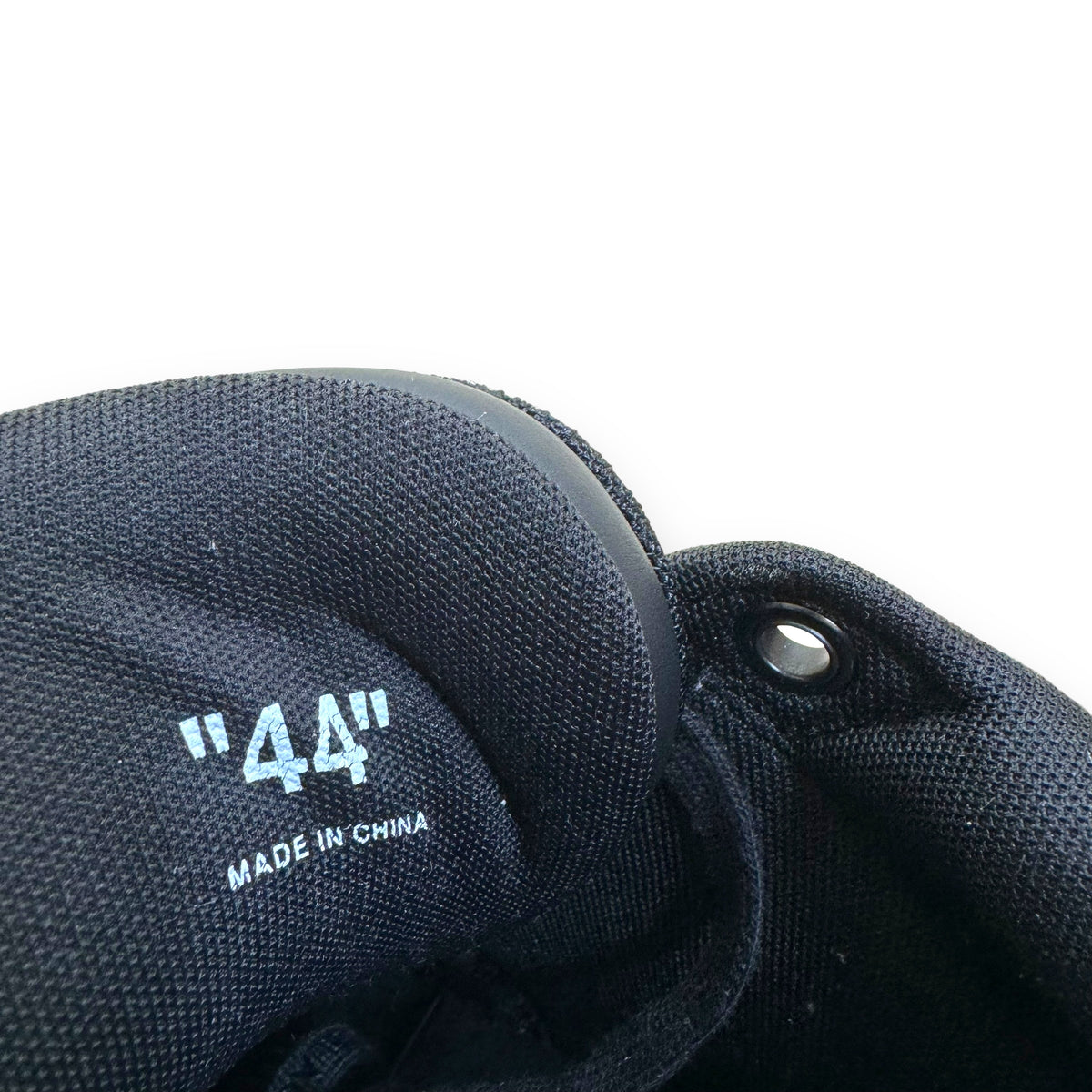 OFF-WHITE OUT OF OFFICE LEATHER LOW TOP SNEAKER BLACK UK10