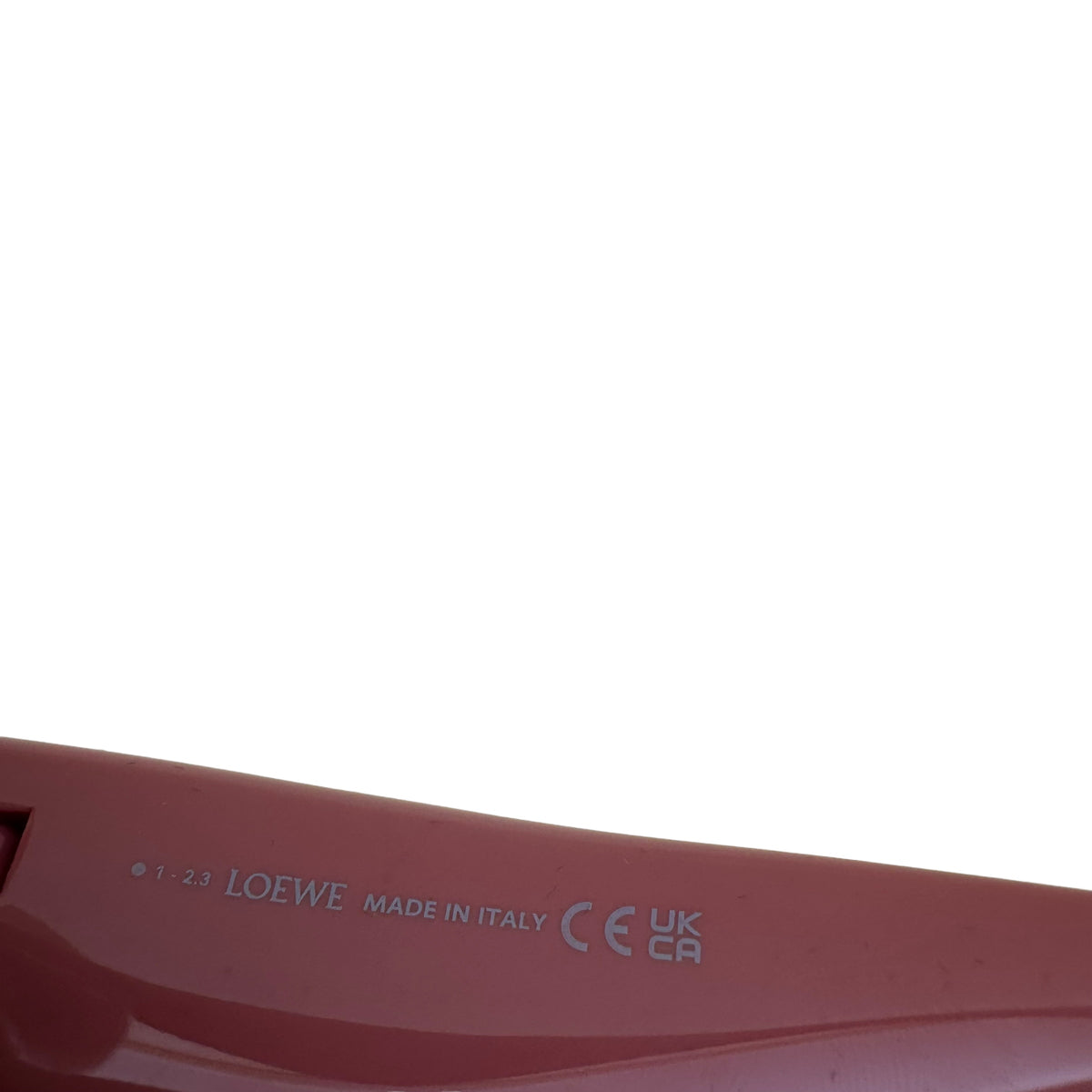 LOEWE INFLATED CATEYE NYLON SUNGLASSES PINK
