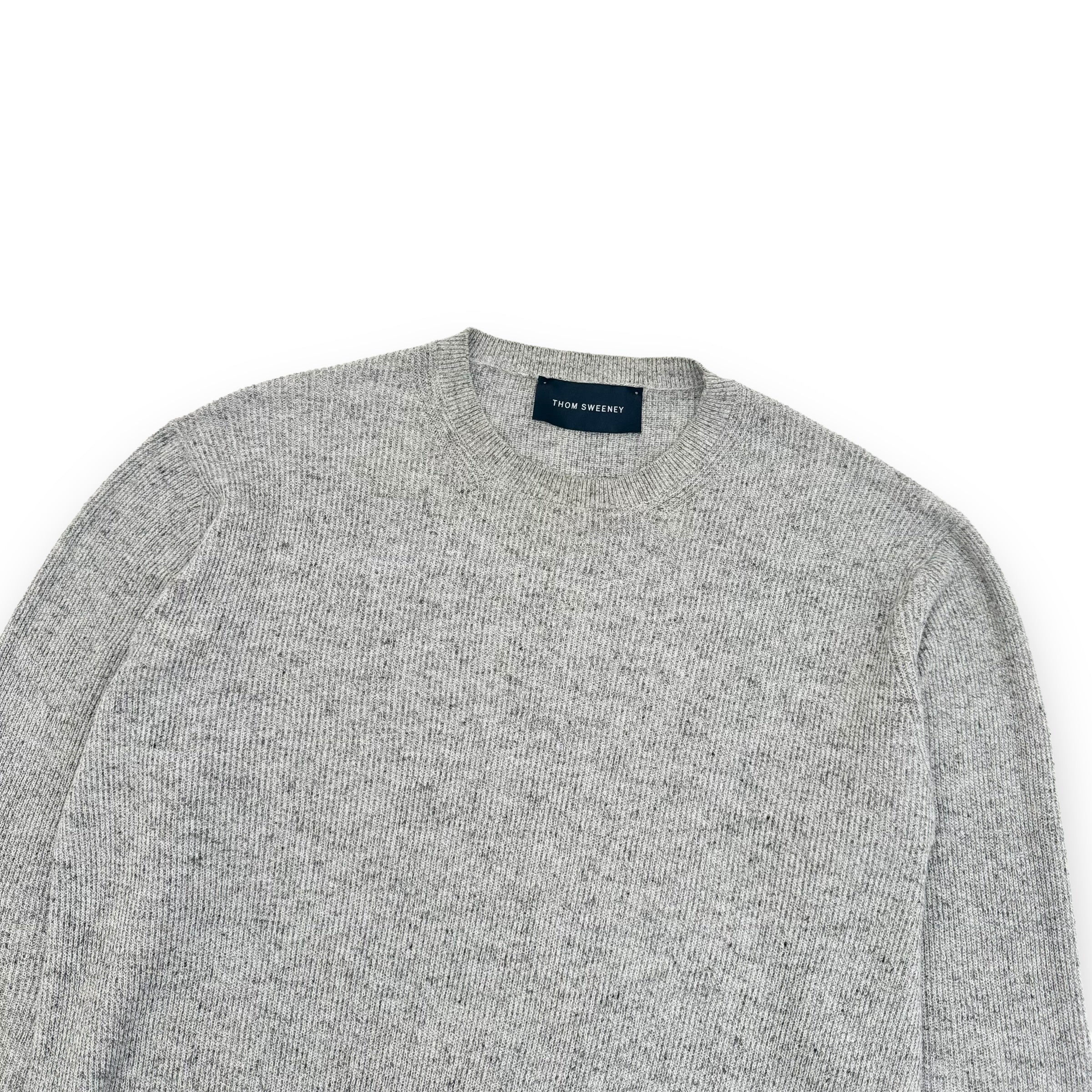 THOM SWEENEY COTTON KNIT CREWNECK SWEATSHIRT M