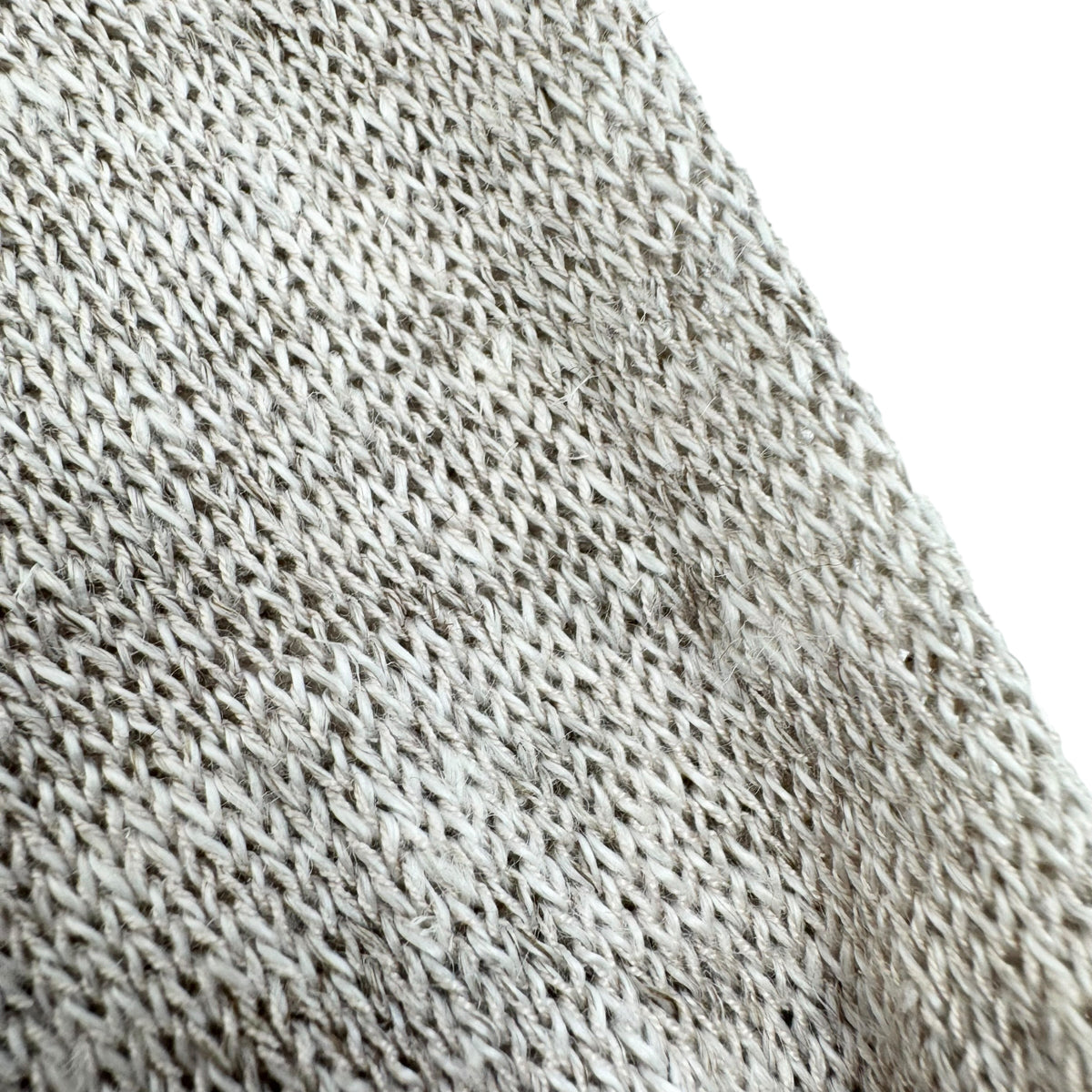 THOM SWEENEY LINEN / SILK HENLEY SWEATER BEIGE L