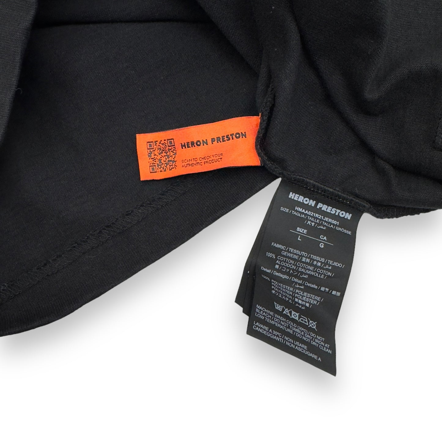 HERON PRESTON T-SHIRT BLACK L