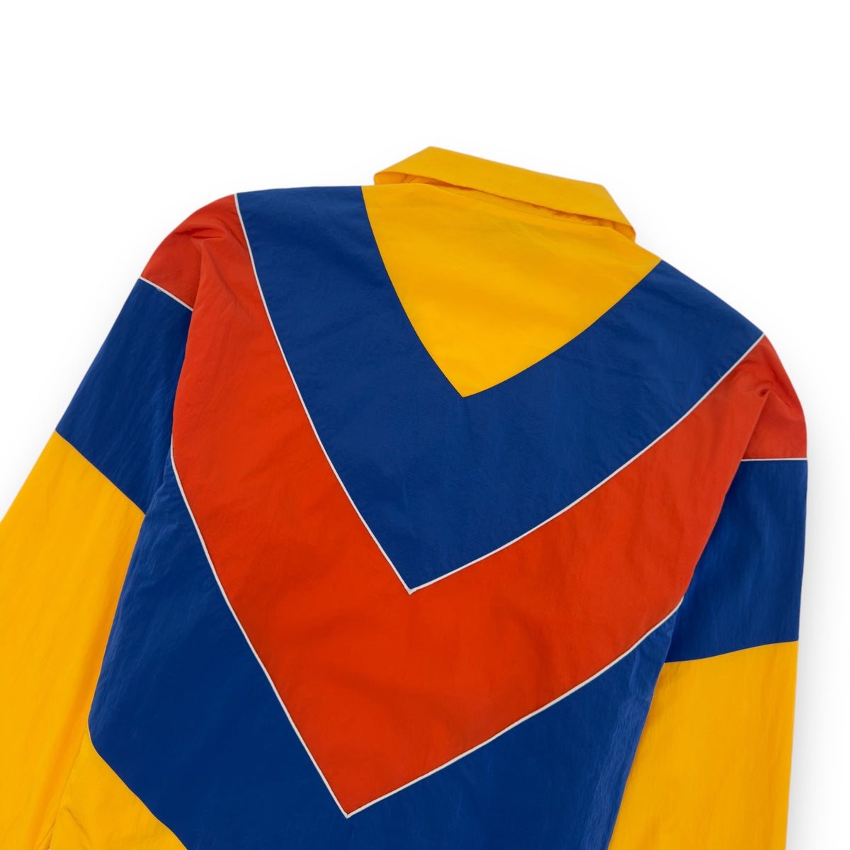 GUCCI APPLIQUÉD COLOUR-BLOCK SHELL JACKET MULTICOLOURED XL