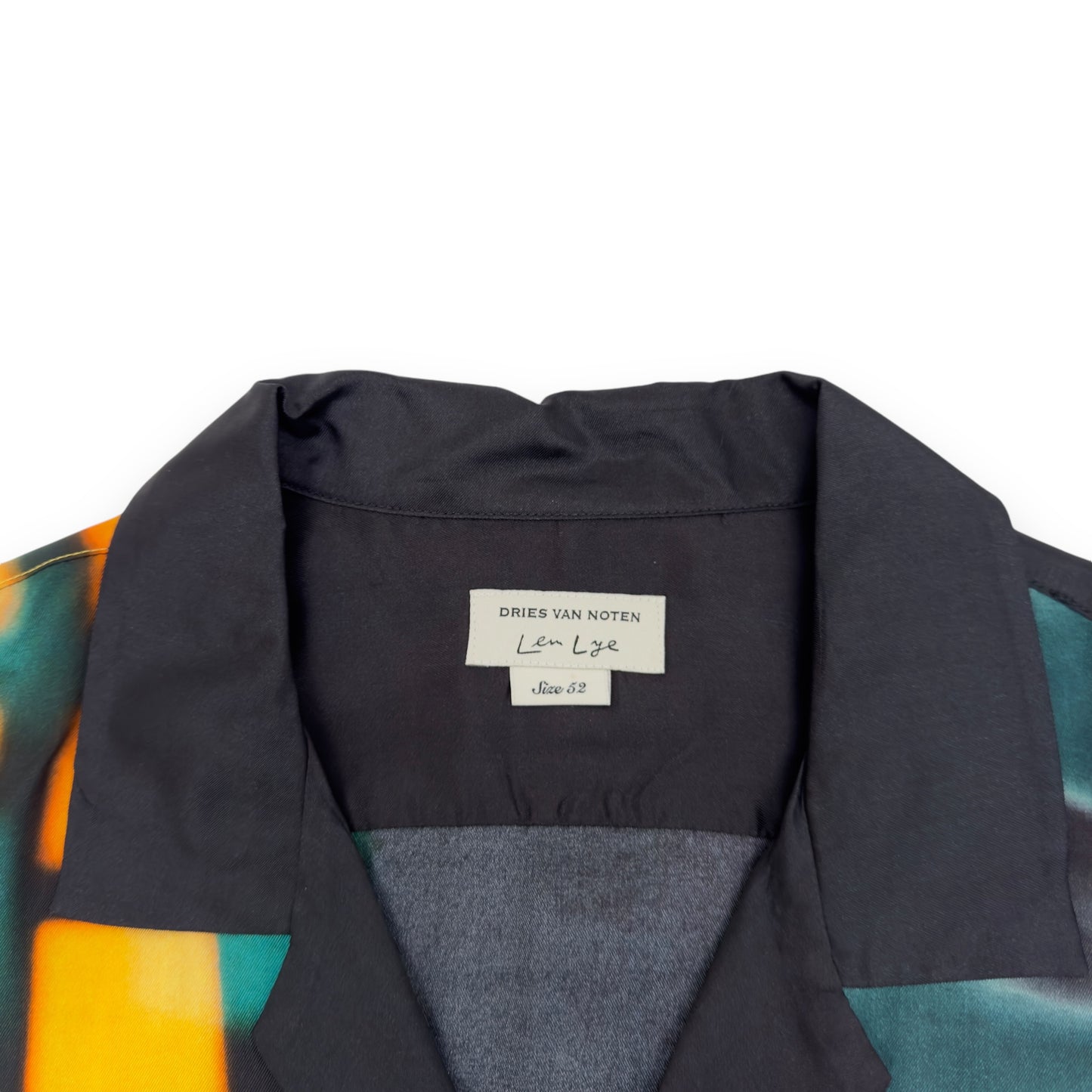 DRIES VAN NOTEN X LEN LYE SS21 CARLTON BUTTON-UP SHIRT BLACK / YELLOW XL