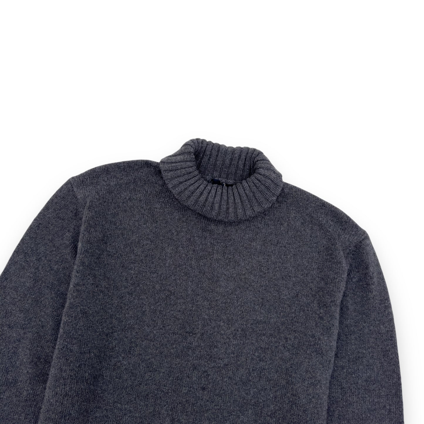 THOM SWEENEY AW23 CASHMERE ROLL NECK SWEATER GREY L