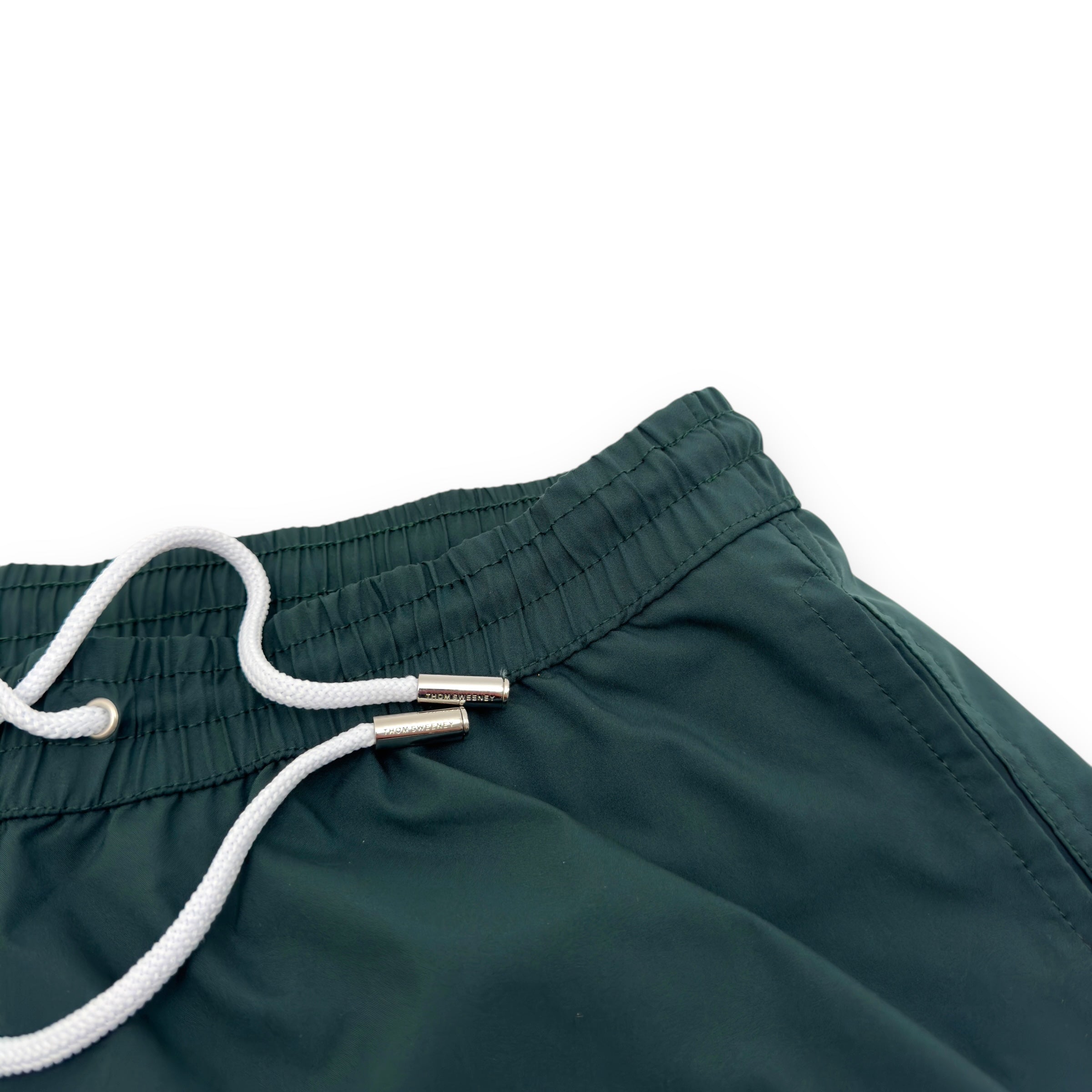 THOM SWEENEY SWIM SHORTS FOREST GREEN 32”