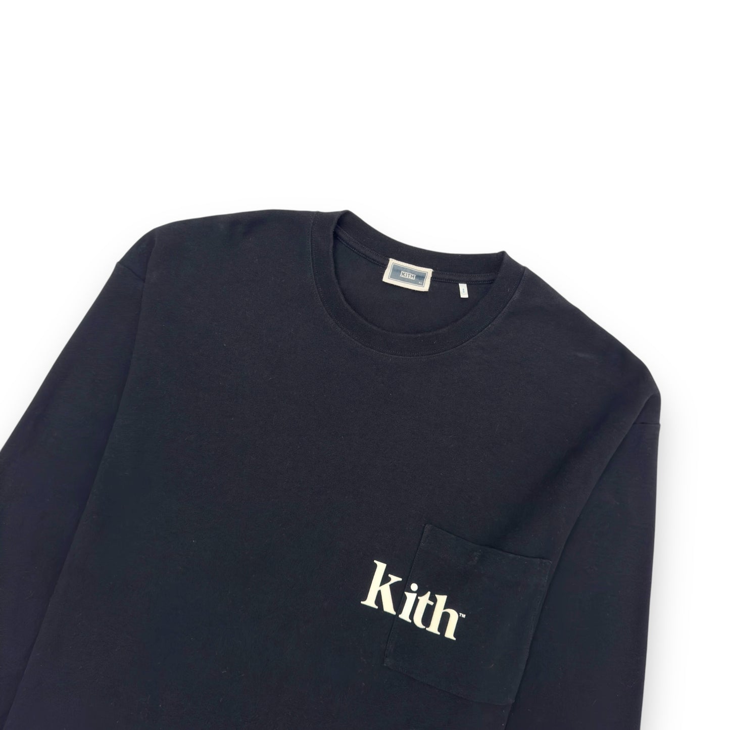 KITH LONG-SLEEVE CREWNECK T-SHIRT BLACK XL