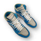OFF-WHITE X AIR JORDAN 1 RETRO HIGH OG UNC SNEAKER UNIVERSITY BLUE UK9.5
