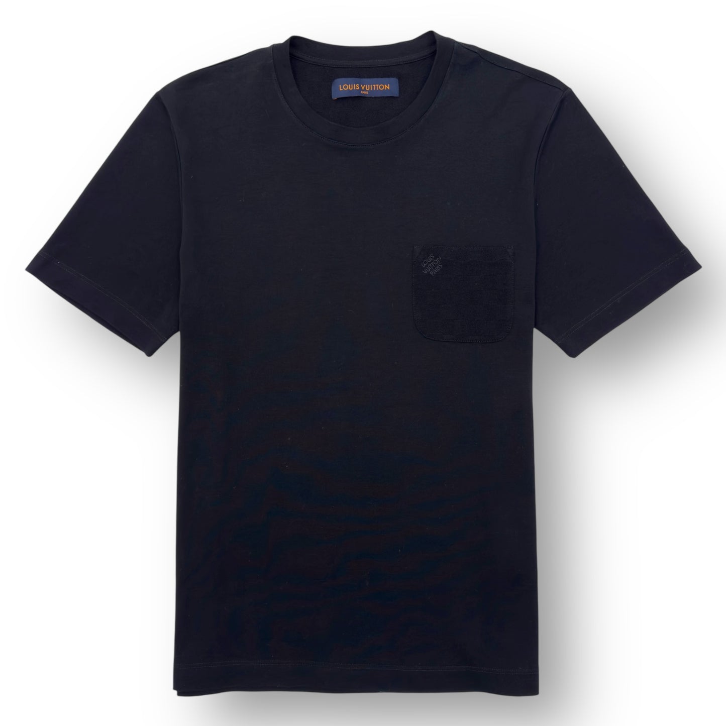 LOUIS VUITTON PIQUE COTTON T-SHIRT BLACK L