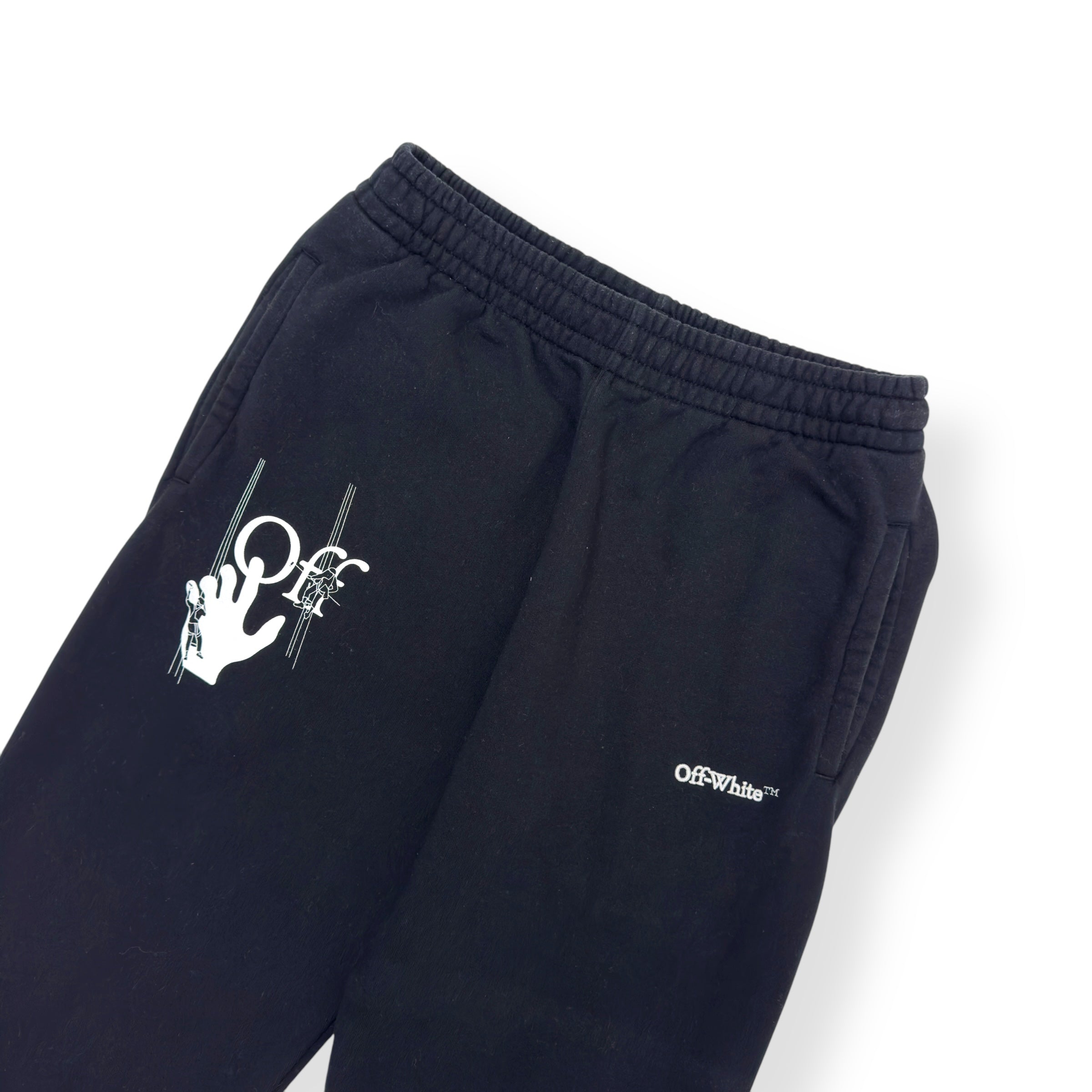 OFF-WHITE SWEATPANTS BLACK / WHITE S