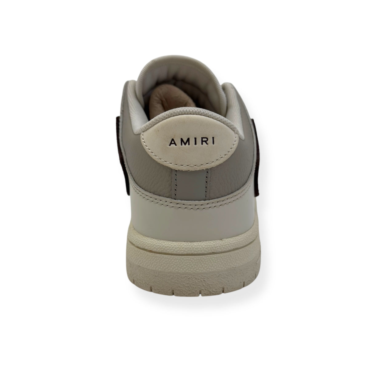 AMIRI WOMENS SKEL TOP SNEAKER BIRCH BROWN UK5