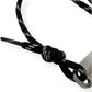 BALENCIAGA PLATE BRACELET SILVER / BLACK