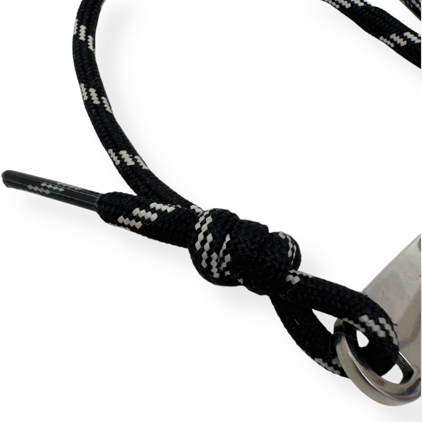 BALENCIAGA PLATE BRACELET SILVER / BLACK