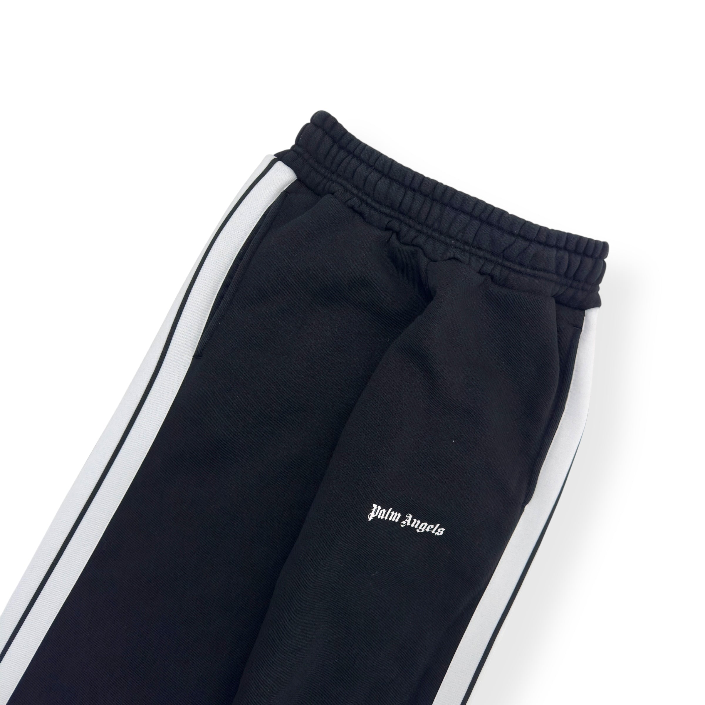 PALM ANGELS WOMENS SWEATPANTS BLACK / WHITE XXS