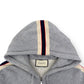 GUCCI TAPE LOGO HOODIE GREY / RED M