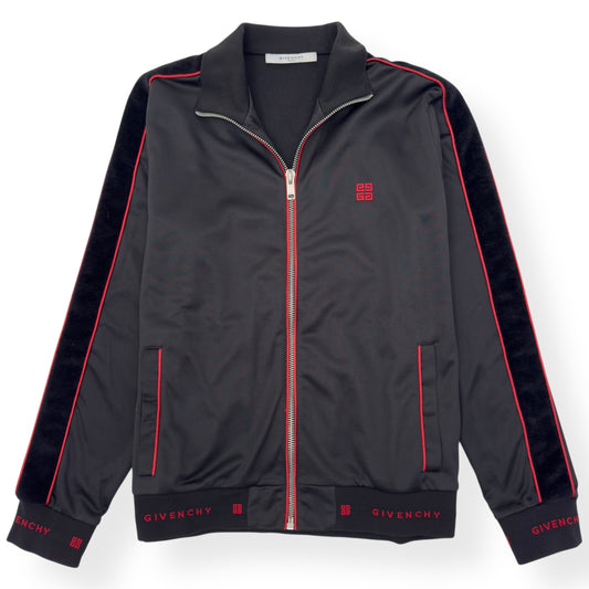 GIVENCHY TRACK JACKET BLACK / RED XL