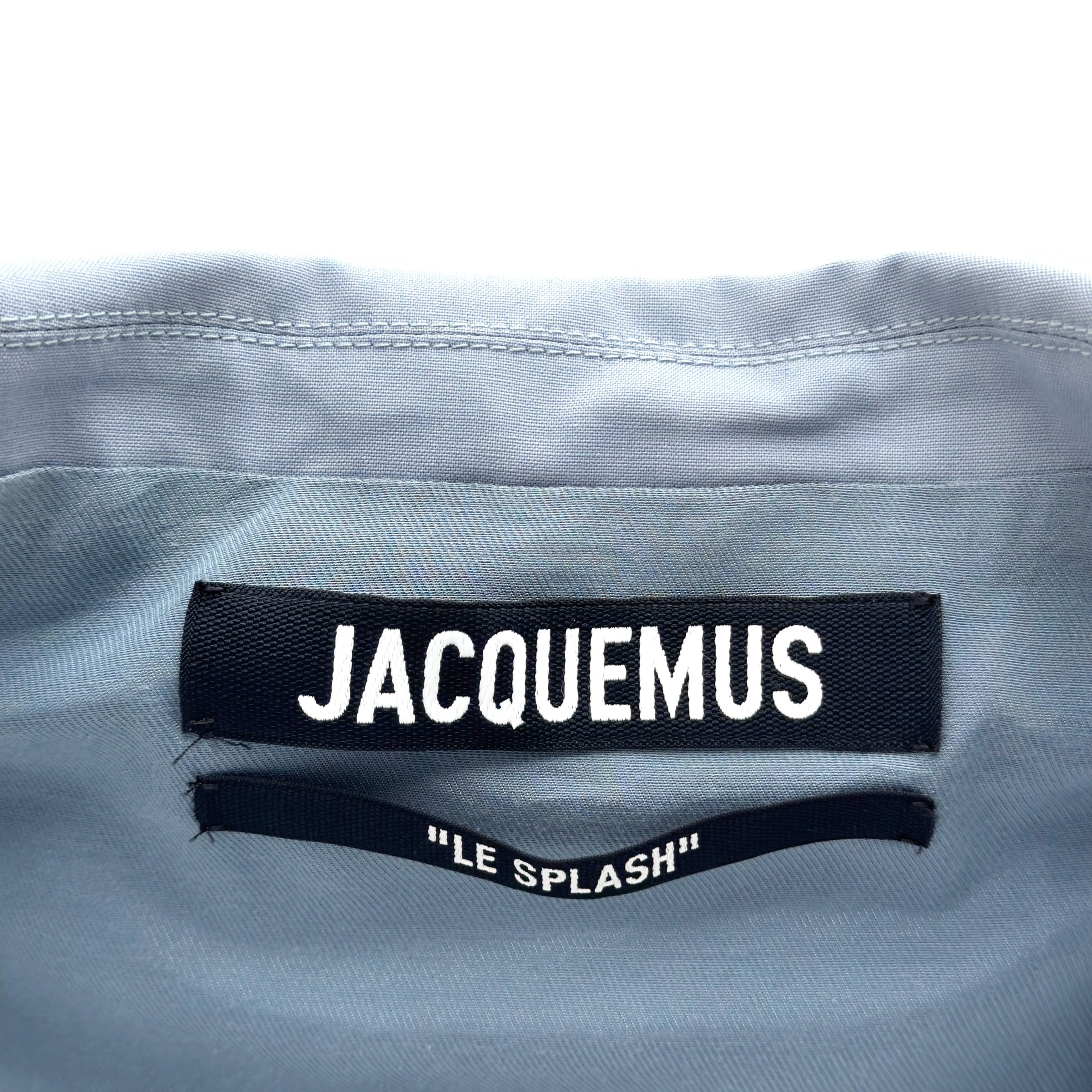 JACQUEMUS LE SPLASH MELO CUT-OUT STRETCH-WOOL SUIT BLUE 36 / XS