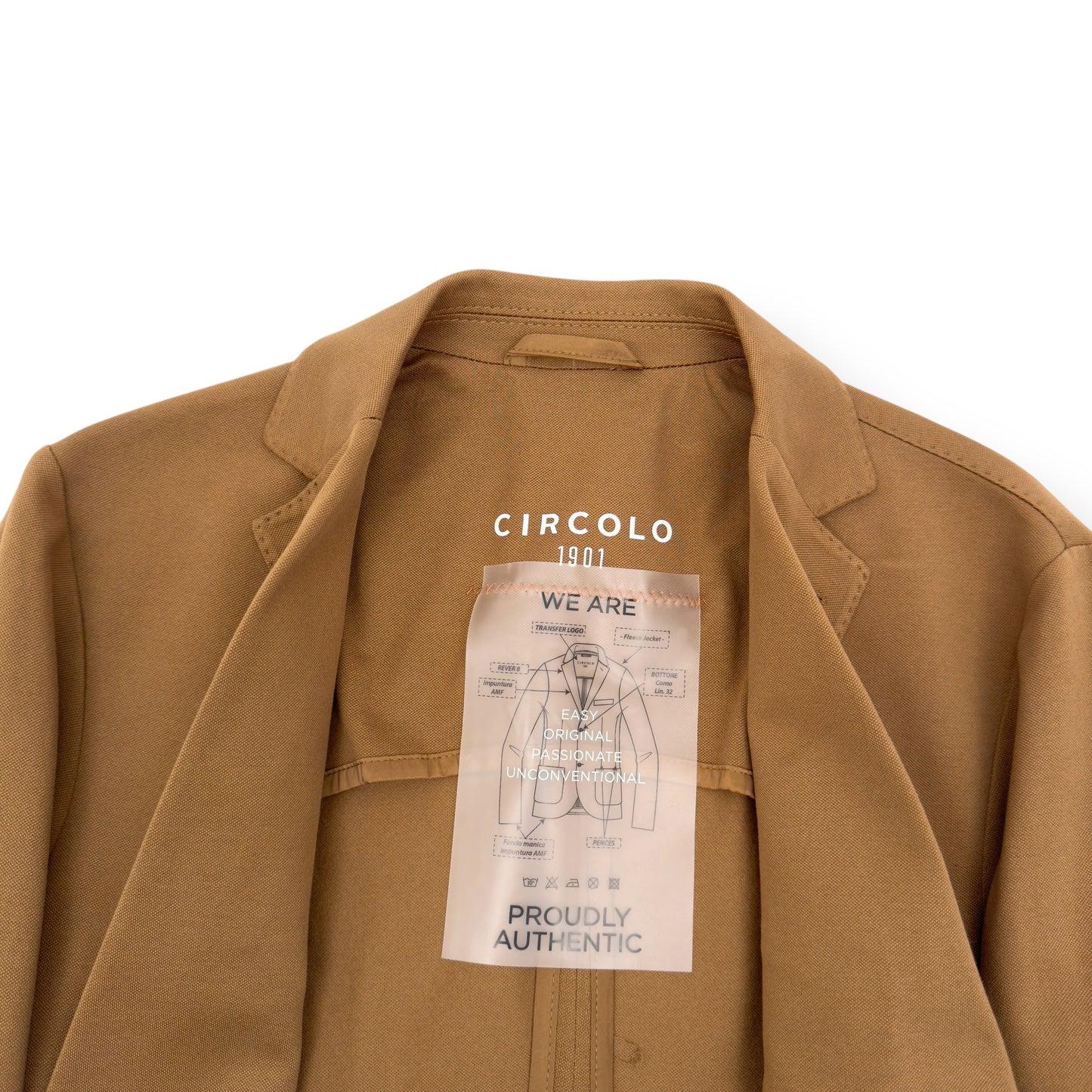 CIRCOLO 1901 BASIC BLAZER BEIGE 52 / XL