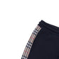 BURBERRY CHECK PANEL SWEATPANTS BLACK M
