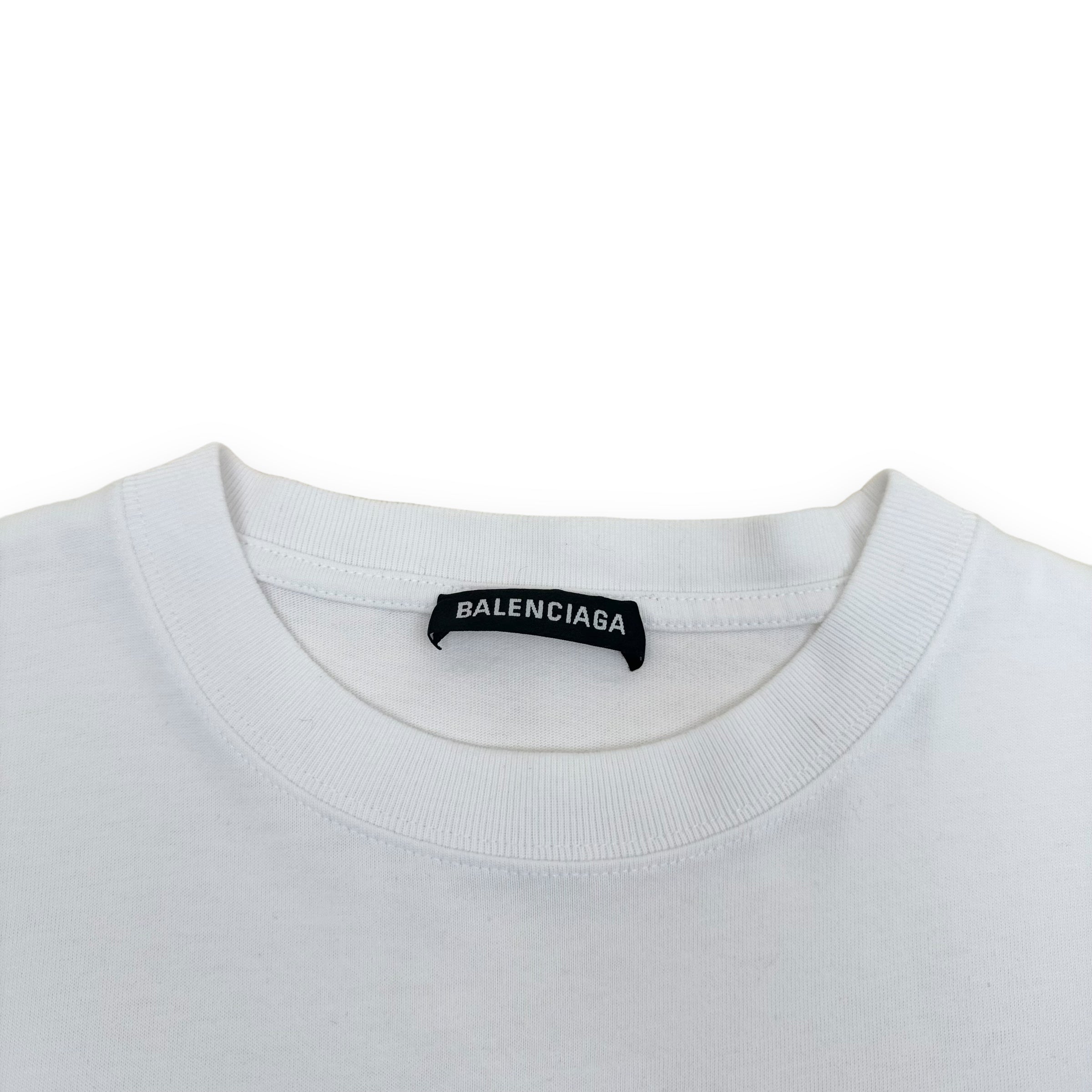 BALENCIAGA SYMBOLIC LOGO T-SHIRT WHITE M