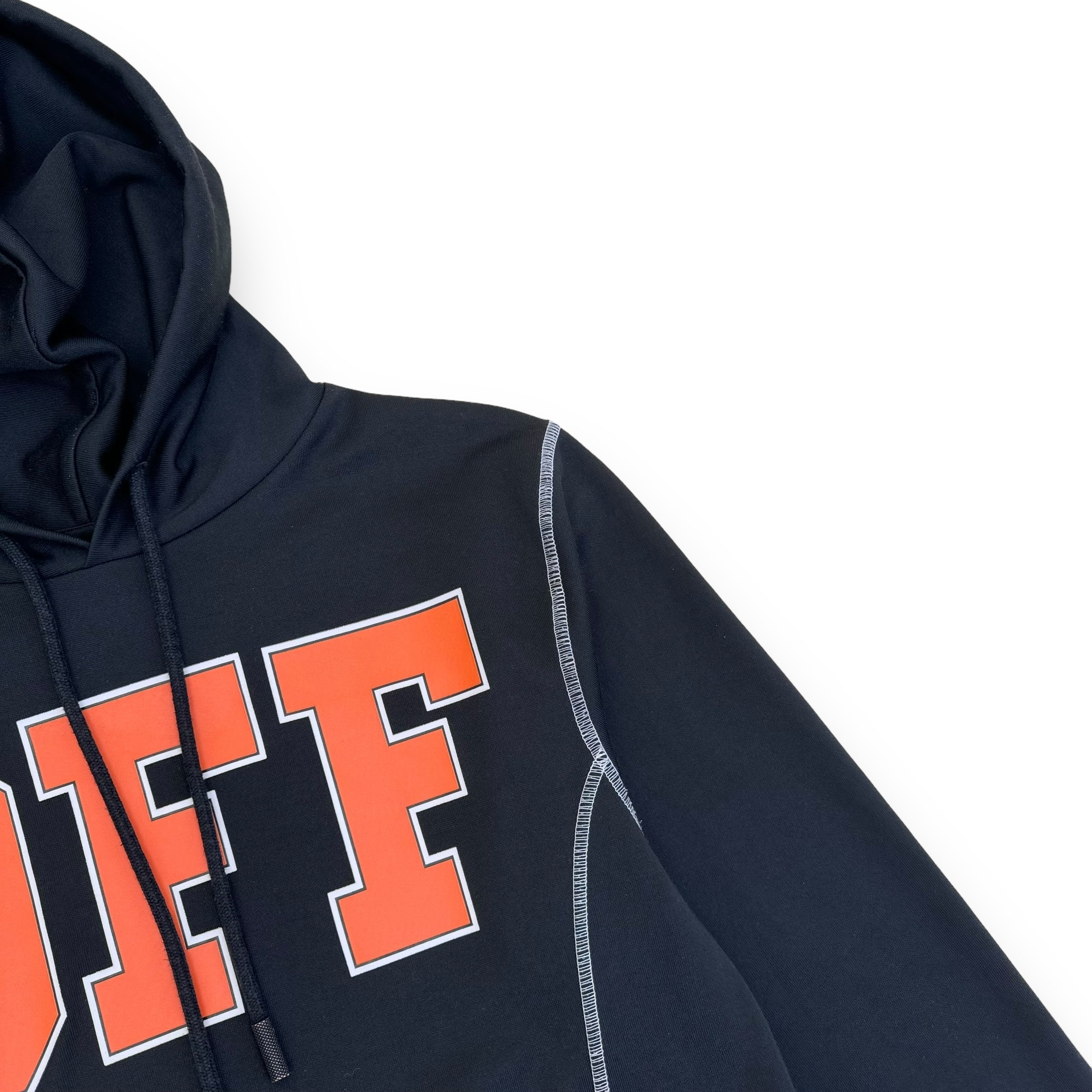 Black and orange off white hoodie hotsell