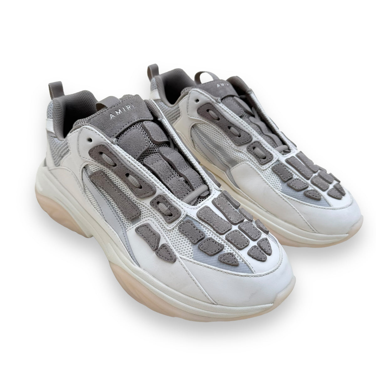 AMIRI BONE RUNNER SNEAKER OFF-WHITE / GREY UK10