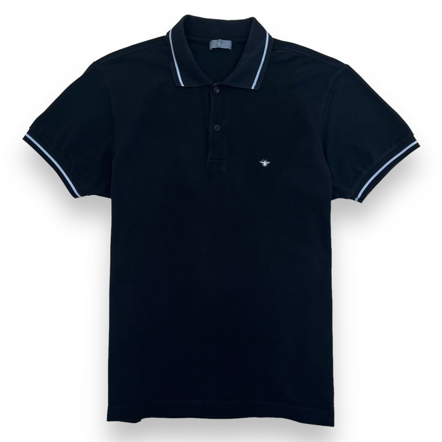DIOR EMBOSSED BEE POLO SHIRT BLACK XL